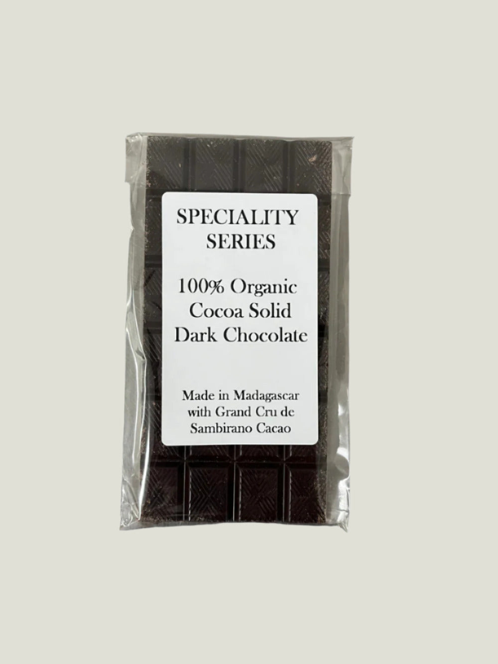 100% Organic Cocoa Solid Dark Chocolate