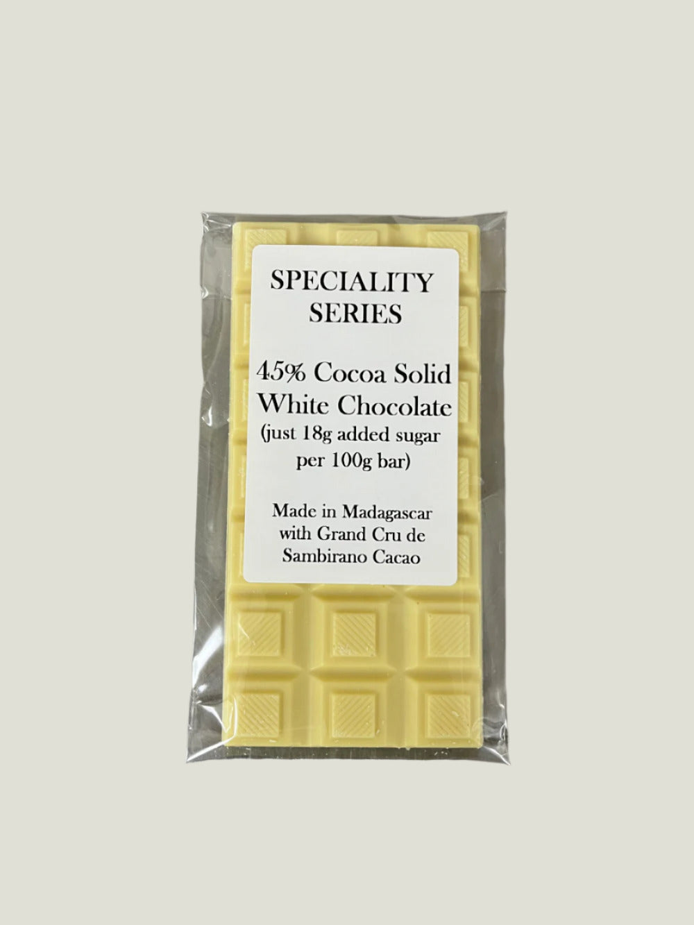 45% Cocoa Solid White Chocolate