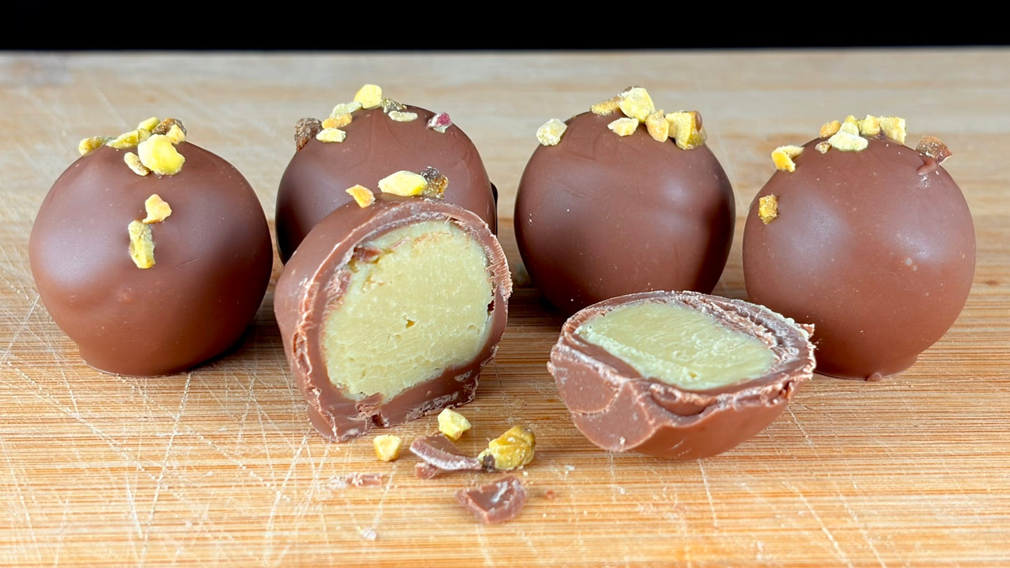 Pistachio & Amaretto Chocolate Truffles