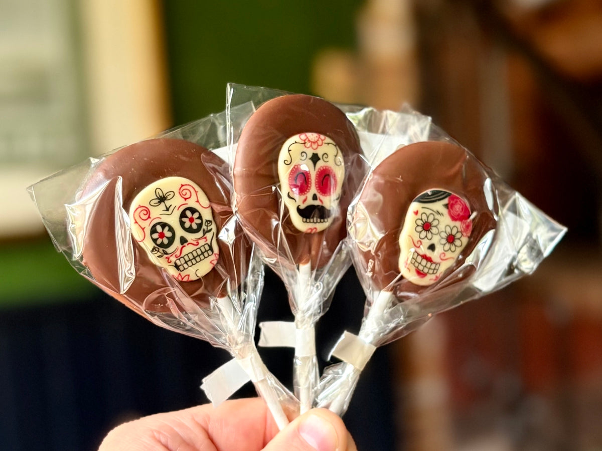 Mini Halloween Chocolate Lollipops - pack of 6
