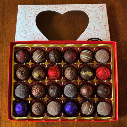 Large Fresh Cream Truffle Box - from the heart