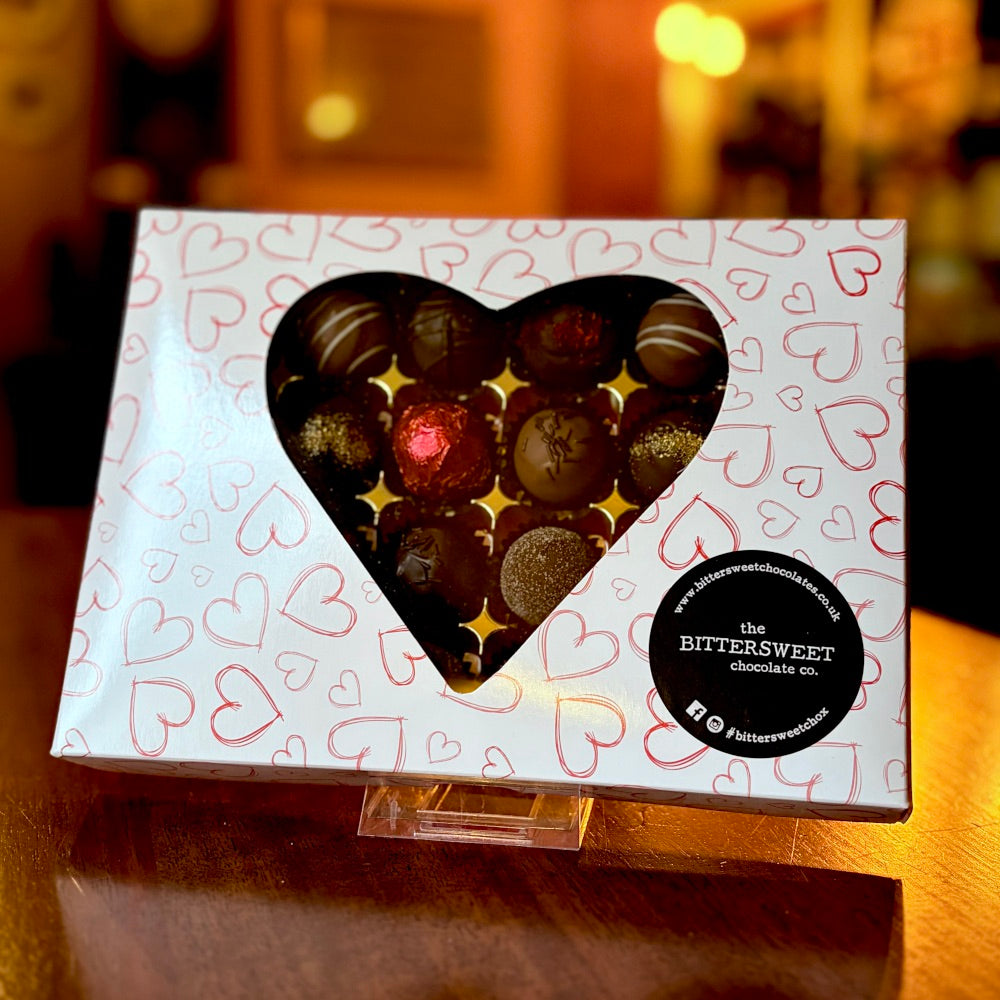 Large Fresh Cream Truffle Box - from the heart