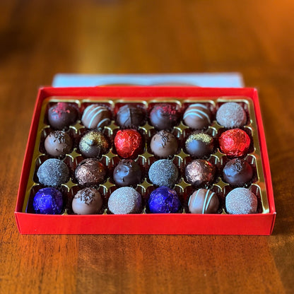 Large Fresh Cream Truffle Box - from the heart